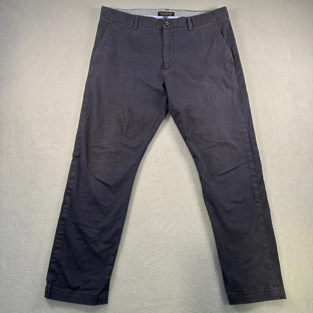 Banana Republic Fulton Skinny Chino Mens 35x29 Navy Blue Stretch Pants 261325